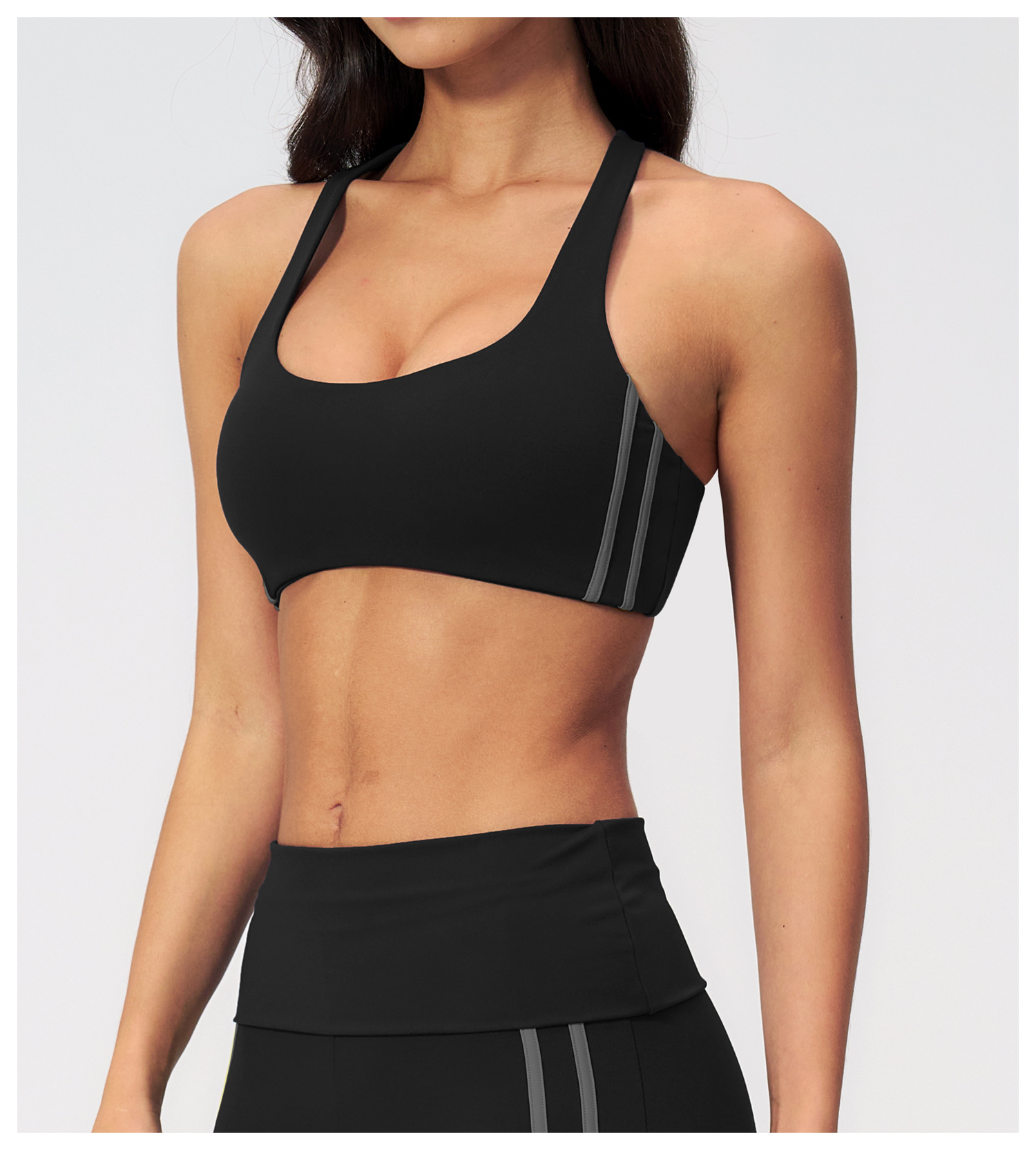 Gym Bras Cross Shoulder Straps - Quick Dry Underwear ulasan dan harga