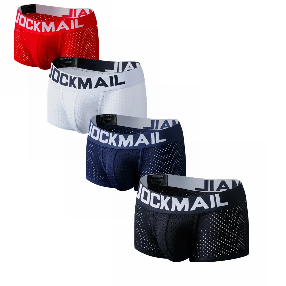 JOCKMAIL 4PCS/Lot Boxer Men Me - Multi Pack Underwear ulasan dan harga