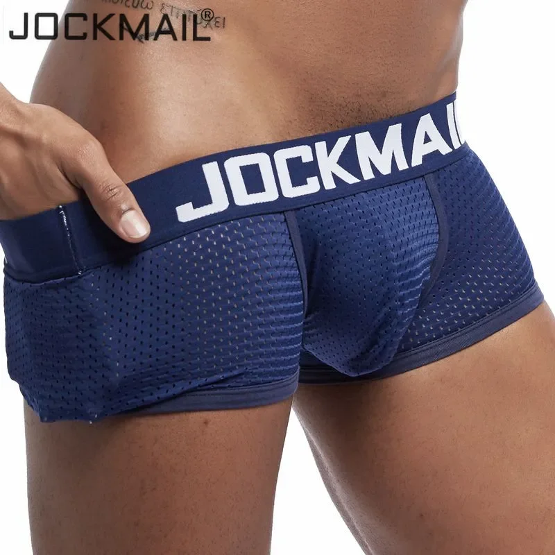 JOCKMAIL 4PCS/Lot Boxer Men Me - Multi Pack Underwear ulasan dan harga