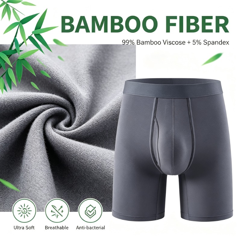 Men Bamboo Fiber Boxer Briefs  - Bamboo Fiber Trunk ulasan dan harga