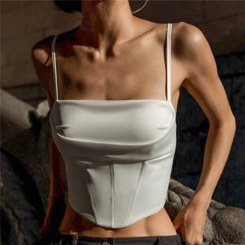Fashionable Satin Fishbone Str - Base Layer Top ulasan dan harga