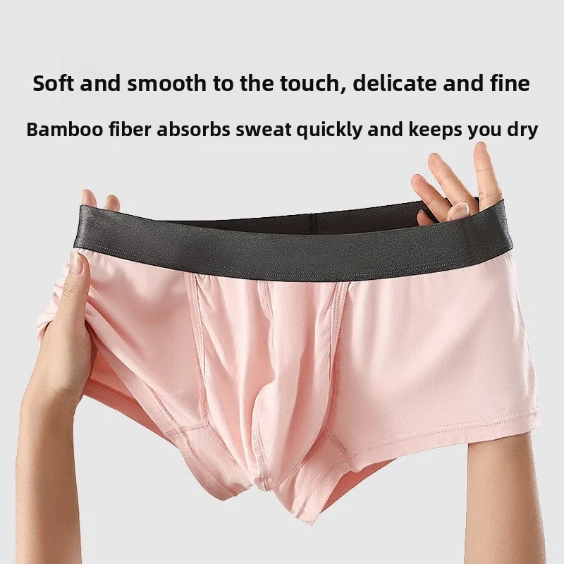 Men Bamboo Fiber Boxer Briefs  - Bamboo Fiber Trunk ulasan dan harga