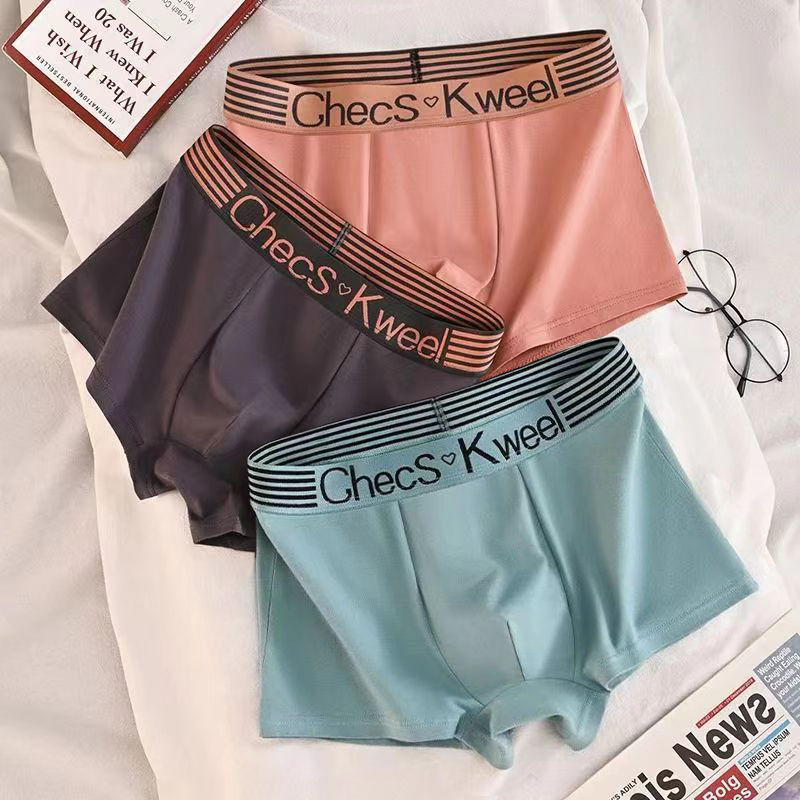 3Pcs Men's Boxer Shorts Cotton - Multi Pack Underwear ulasan dan harga