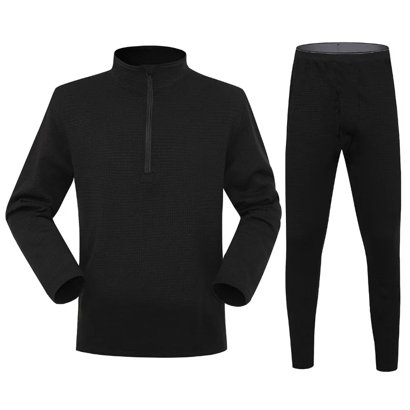 Men Grid Fleece Thermal Underw - Base Layer Top ulasan dan harga